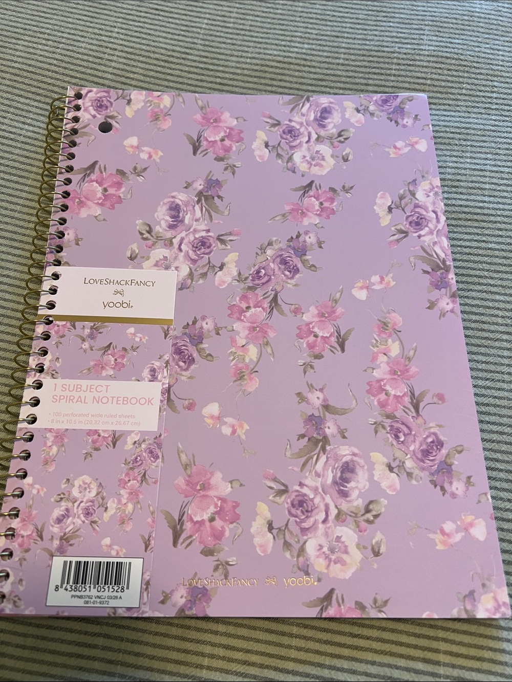 LoveShackFancy x Target notebook